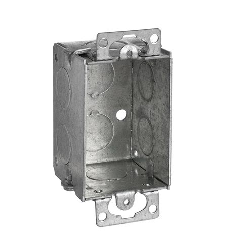 metal power outlet box|single gang electrical box metal.